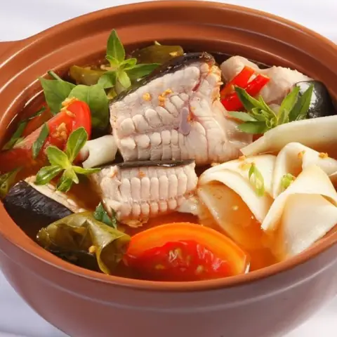 Thành phẩm – Nồi lẩu cá đuối hấp dẫn