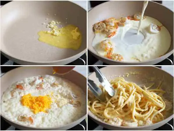 1. Cách làm mì Ý sốt kem phô mai hải sản 1. Cách làm mì Ý sốt kem phô mai hải sản