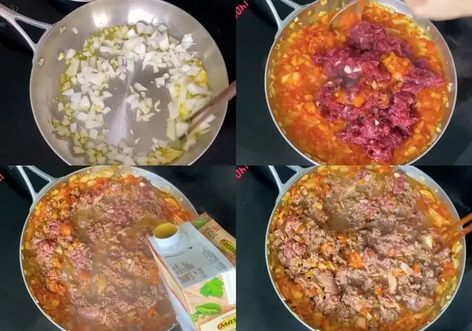 Làm sốt bò bằm