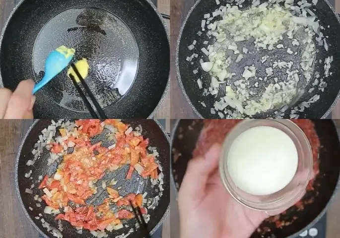 Nấu sốt bò băm