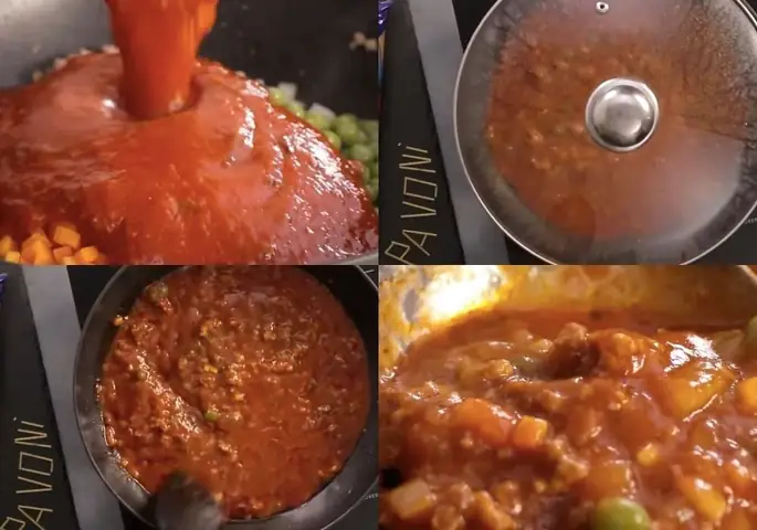 Nấu sốt bò bằm