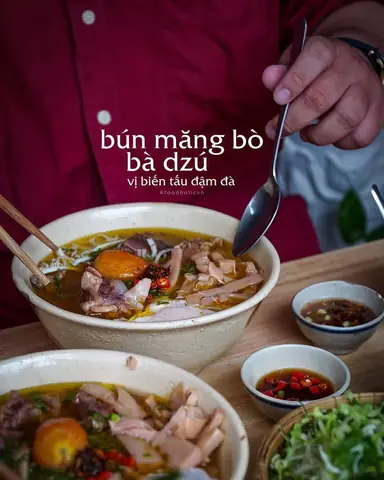 Bún Măng Bò Bà Dzú: Đánh Giá Chi Tiết Về Ẩm Thực Đường Phố Sài Gòn