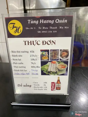 Review Quán Bún Thịt Nướng Huế Tùng Hương 5 Tô Hiến Thành: Trải Nghiệm Chân Thực