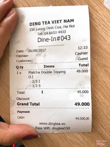 Ding Tea Lương Định Của: Đánh Giá Chi Tiết Về Trà Sữa Đài Loan Này