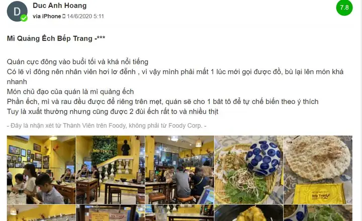 Mì Quảng Ếch Bếp Trang: Điểm Đến Ẩm Thực Đáng Thử Khi Du Lịch Đà Nẵng Mì Quảng Ếch Bếp Trang: Điểm Đến Ẩm Thực Đáng Thử Khi Du Lịch Đà Nẵng