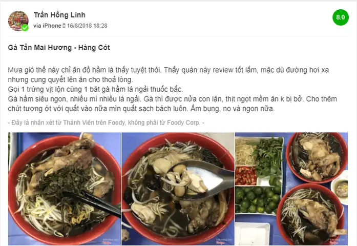 Đánh Giá Chi Tiết Quán Mì Gà Tần Mai Hương Hàng Cót: Trải Nghiệm Đáng Nhớ Đánh Giá Chi Tiết Quán Mì Gà Tần Mai Hương Hàng Cót: Trải Nghiệm Đáng Nhớ