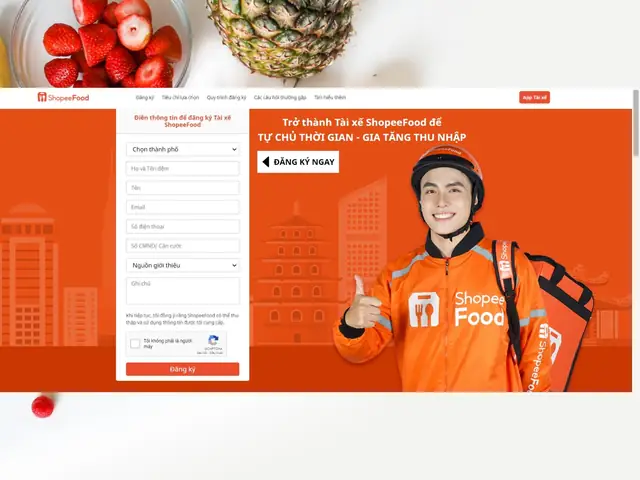 Hướng Dẫn Đăng Ký Tài Xế Shopeefood 2026: Từ A-z Về Thủ Tục, Điều Kiện & Mẹo Kiếm Thu Nhập