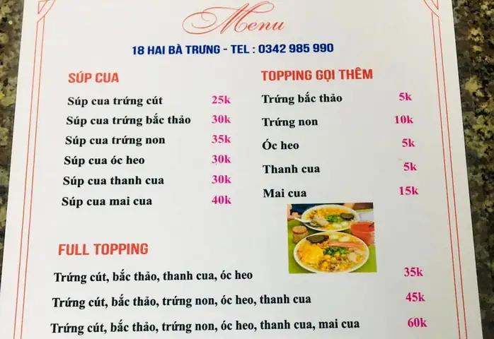 Đánh Giá Chi Tiết Quán Súp Cua Tôn Đức Thắng Cơ Sở 2 Tại Hà Nội