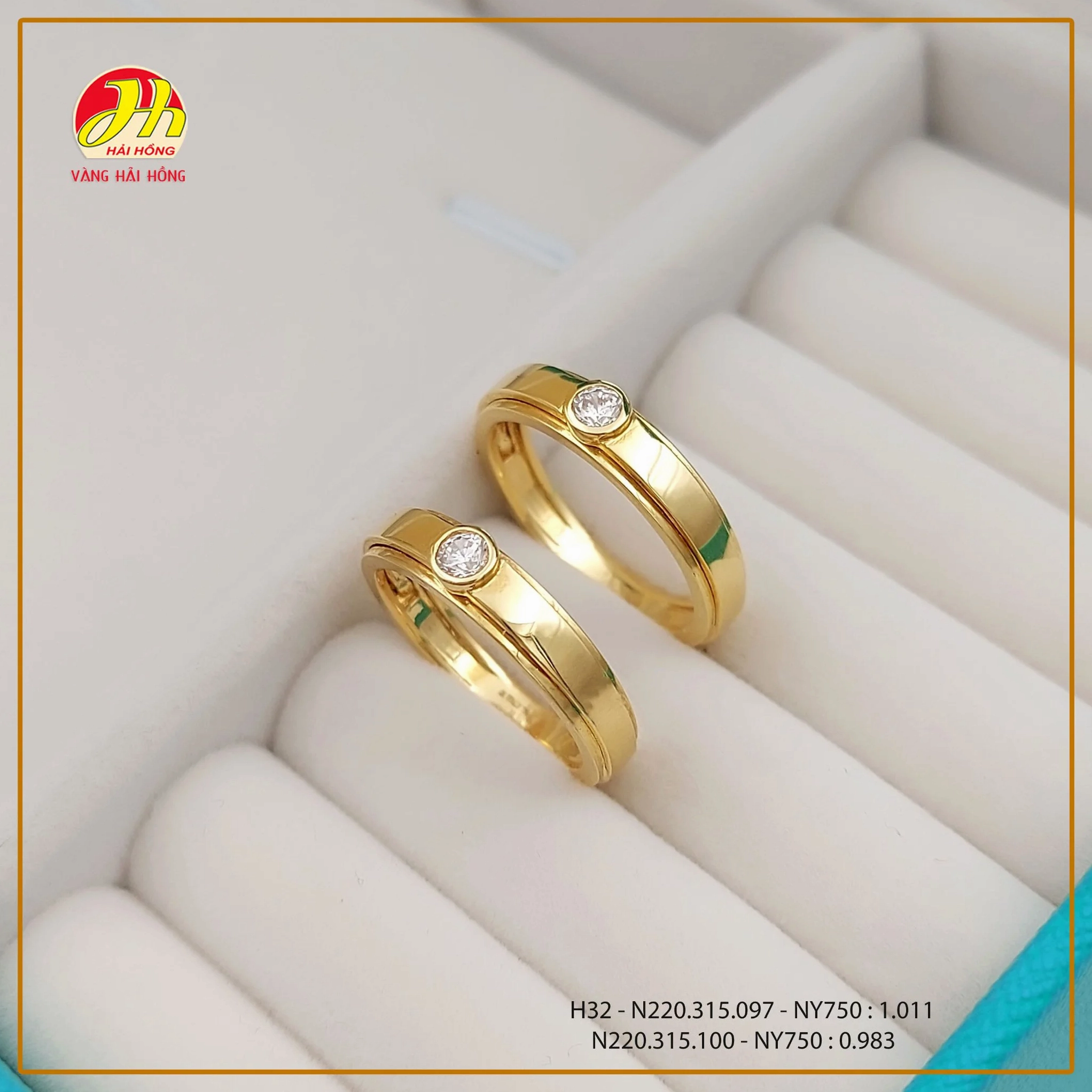 Một thiết kế nhẫn cưới đẹp tại Vàng Bạc Hải Hồng