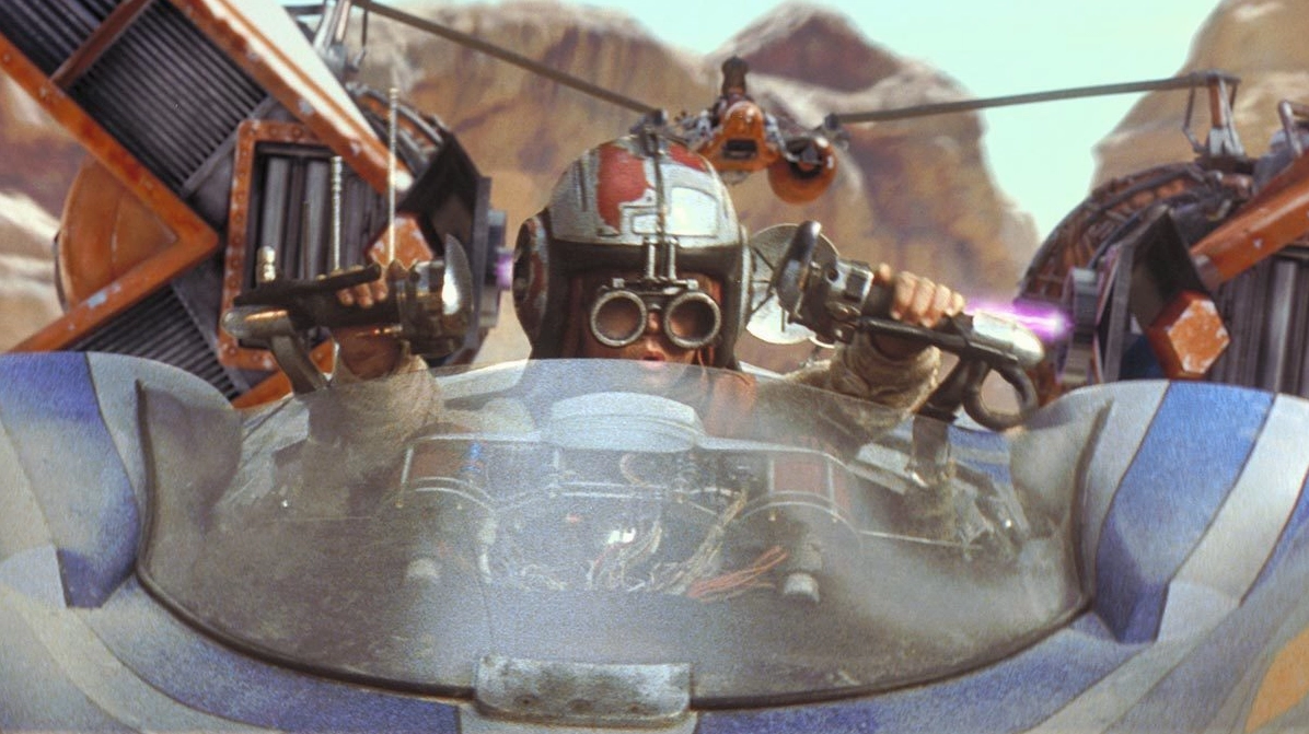 Anakin in the Podrace