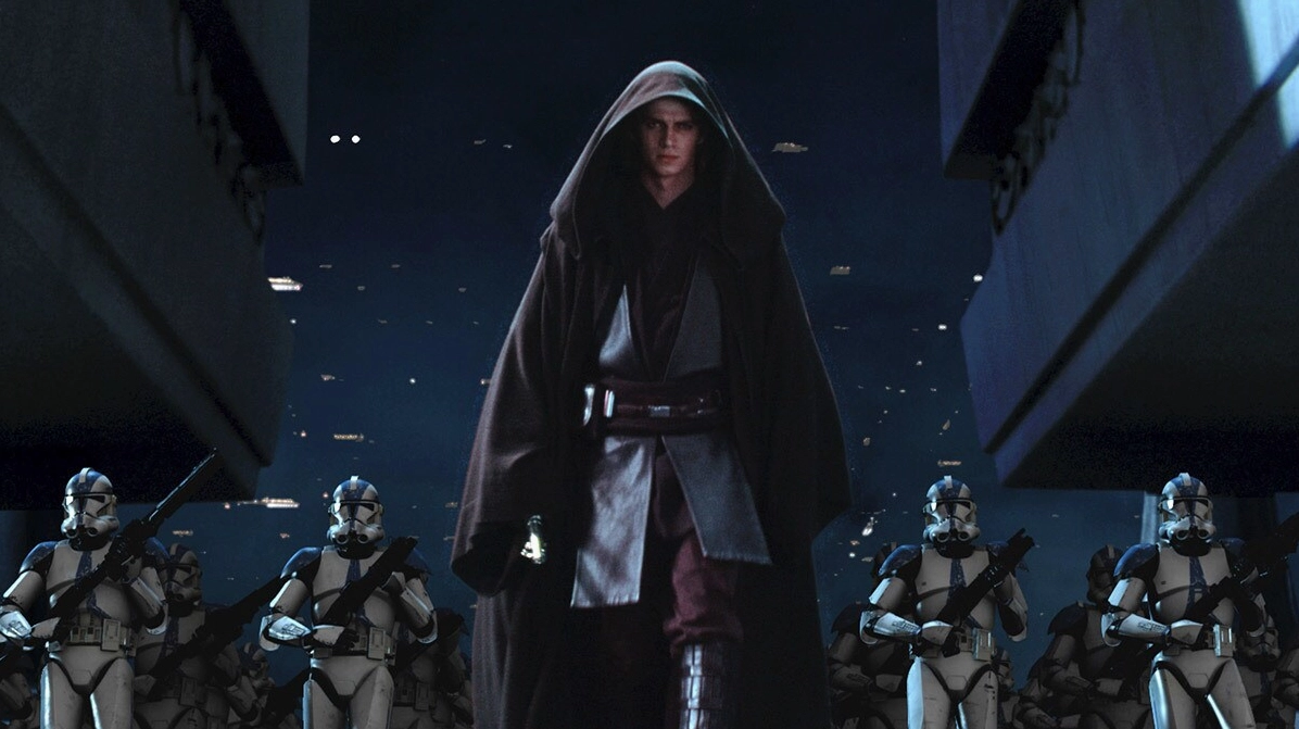 Anakin Skywalker and the 501st assaulting the Jedi Temple