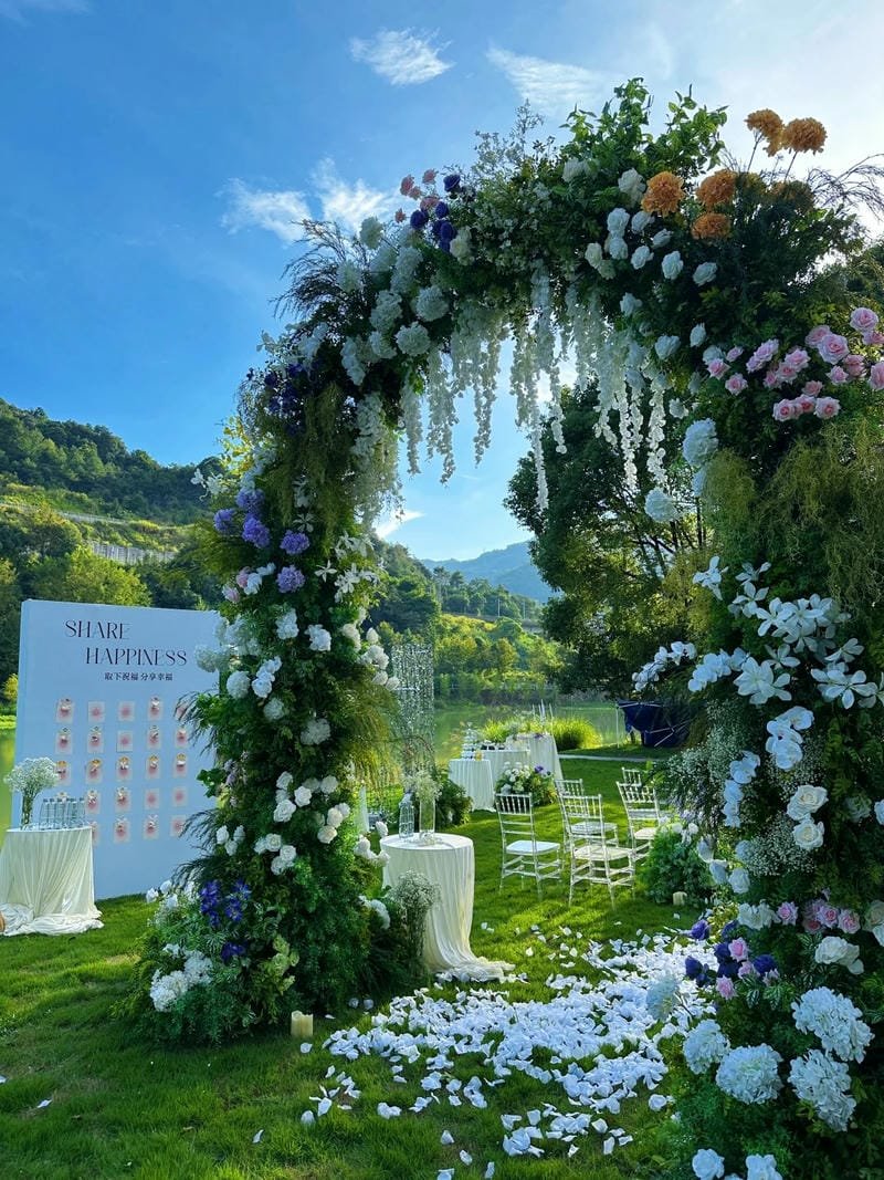 95+ Ảnh cổng cưới hoa tươi tinh tế dành cho lễ cưới trong mơ 17 ảnh cổng cưới 17