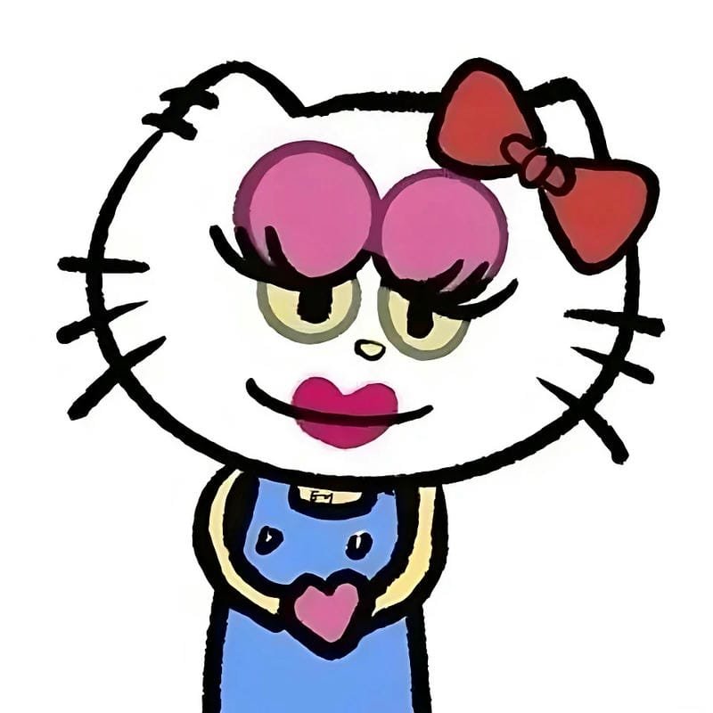 145+ Ảnh Hello Kitty vô tri cute nhưng đầy biểu cảm khó đỡ 31 ảnh hello kitty vô tri 31