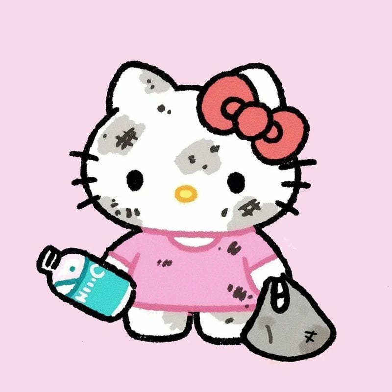 145+ Ảnh Hello Kitty vô tri cute nhưng đầy biểu cảm khó đỡ 38 ảnh hello kitty vô tri 38
