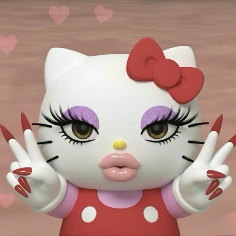145+ Ảnh Hello Kitty vô tri cute nhưng đầy biểu cảm khó đỡ 41 ảnh hello kitty vô tri 41