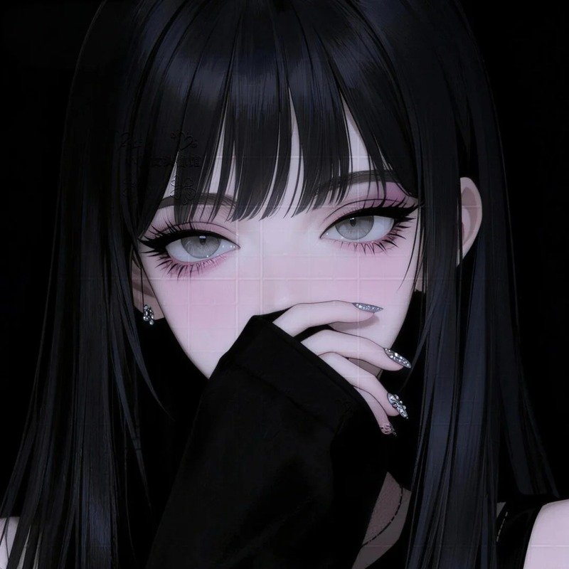 trắng đen ảnh anime nữ ngầu