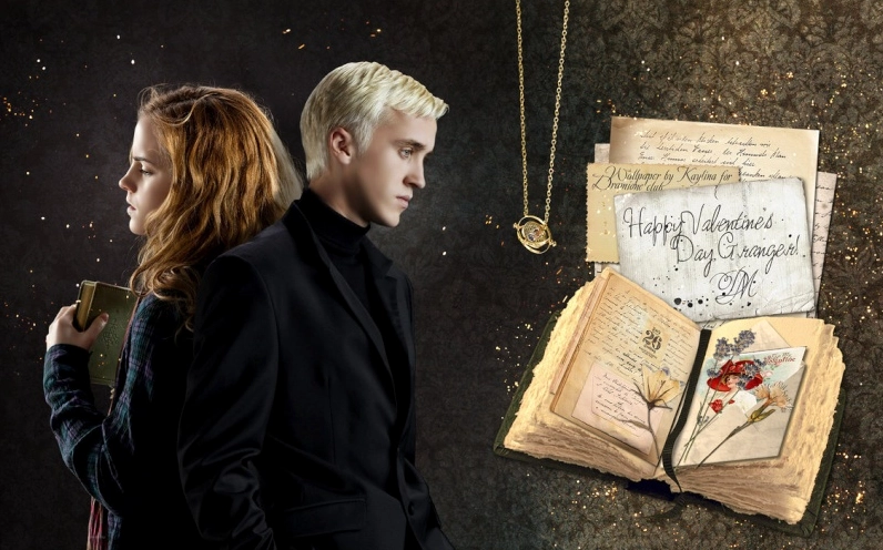 Hình ảnh Hermione Granger với mái tóc nâu đặc trưng
