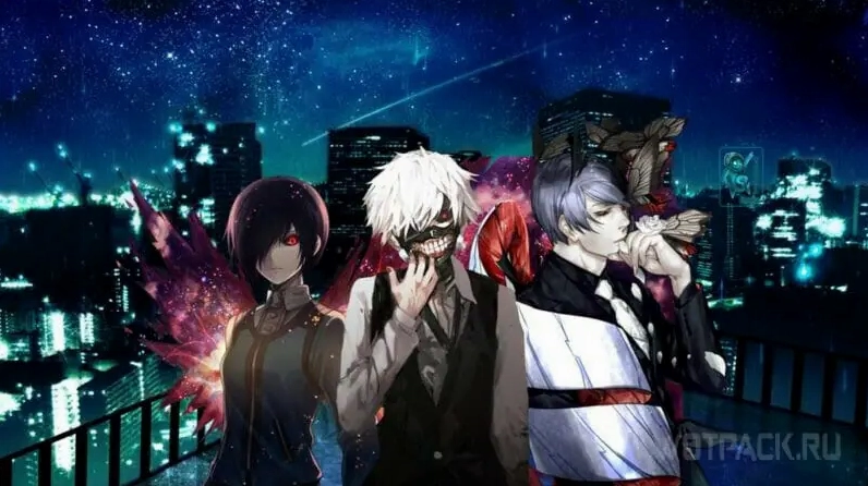 Kaneki Ken trong bộ dạng Áo Choàng Đen