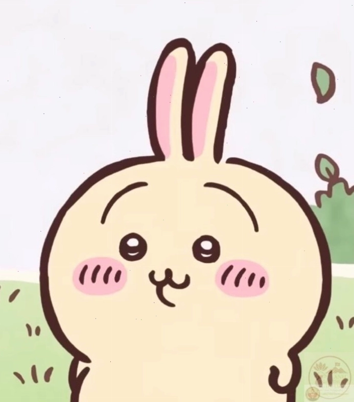 Usagi Chiikawa meme với biểu cảm ngơ ngác